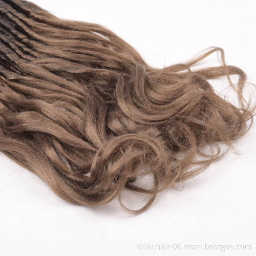 Goddess Faux Locs Crochet Hair 22 Inch Straight Goddess Locs with Curly Ends for Black Women Synthetic Crochet Hair Braiding